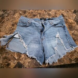 Kendall + Kylie Denium Distressed The Iconic Short Jeans Size 5/27